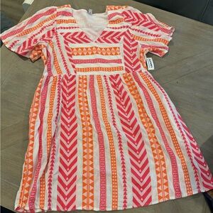 Old Navy Jacquard Mini Swing Dress Size L, NWT